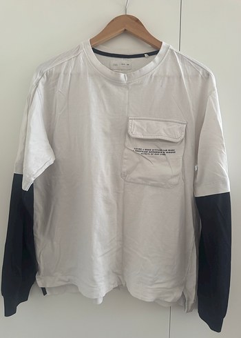 Zara Uzun Kollu, Cepli, Baskılı erkek çocuk Tişörtü