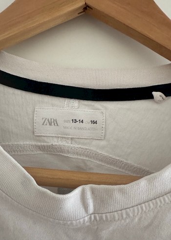 13-14 Yaş Beden Zara Uzun Kollu, Cepli, Baskılı erkek çocuk Tişörtü