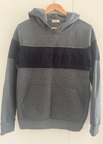 Diğer Çocuk Gri Kapüşonlu Sweatshirt