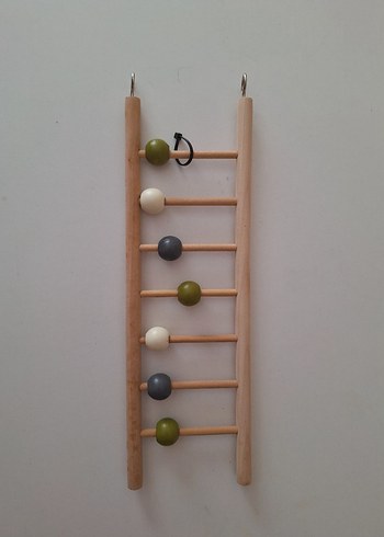 Ahşap Merdivenli Eğitici kuş Oyuncak - Görsel 3