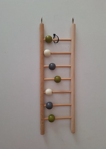 Ahşap Merdivenli Eğitici kuş Oyuncak - Görsel 2