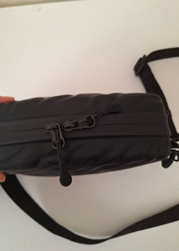 zara Siyah Zebra Desenli erkek Çapraz Çanta - Görsel 3