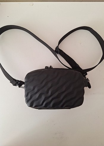 zara Siyah Zebra Desenli erkek Çapraz Çanta - Görsel 2