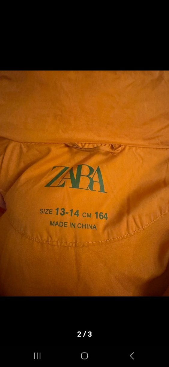 zara Turuncu Erkek Çocuk Şişme Mont - Görsel 2