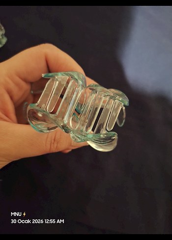 Pastel Renkli Simli Vintage Saç Tokaları - Görsel 3