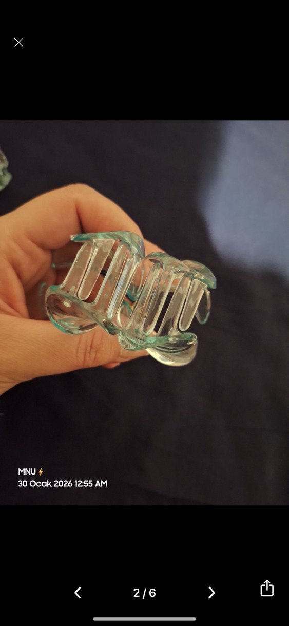 Pastel Renkli Simli Vintage Saç Tokaları - Görsel 3