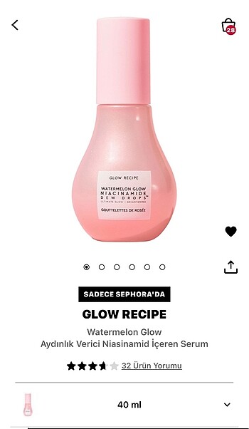 Beden Glow Recipe Niacinamide Serum 40 ml
