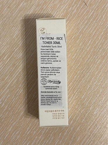 Beden I?m From Rice Tonik 30 ml