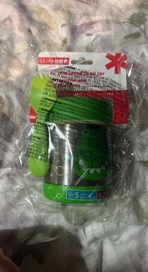 Skip Hop Yeşil D Desenli Çocuk Termosu - Görsel 2