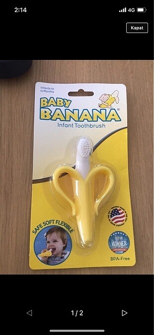 Baby banana diş kaşıyıcı