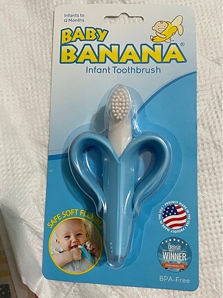Baby banana diş kaşıyıcı mavi