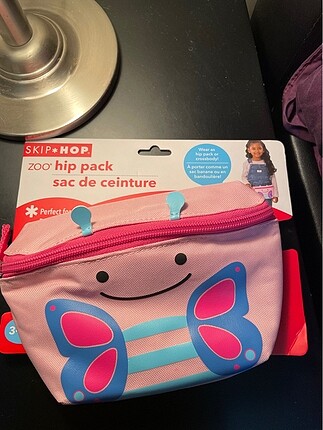 Skip hop bel çantası kelebek
