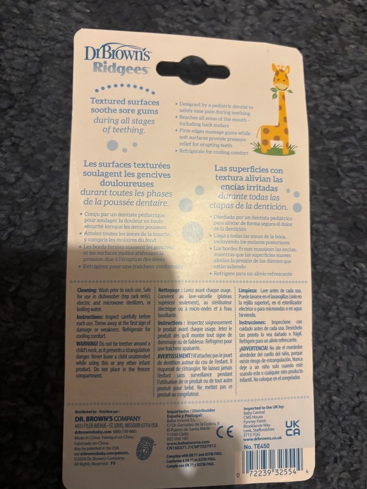 Dr. Brown's Zürafa Diş Kaşıyıcı - Görsel 3