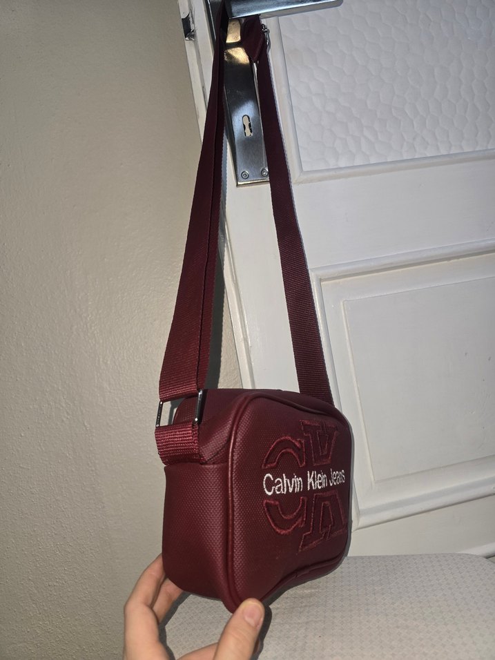 Bordo Deri Kadın Bel Çantası - Görsel 2