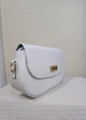 Beyaz Deri Kadın Çanta - Görsel 2