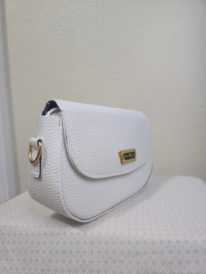 Beyaz Deri Kadın Çanta - Görsel 2