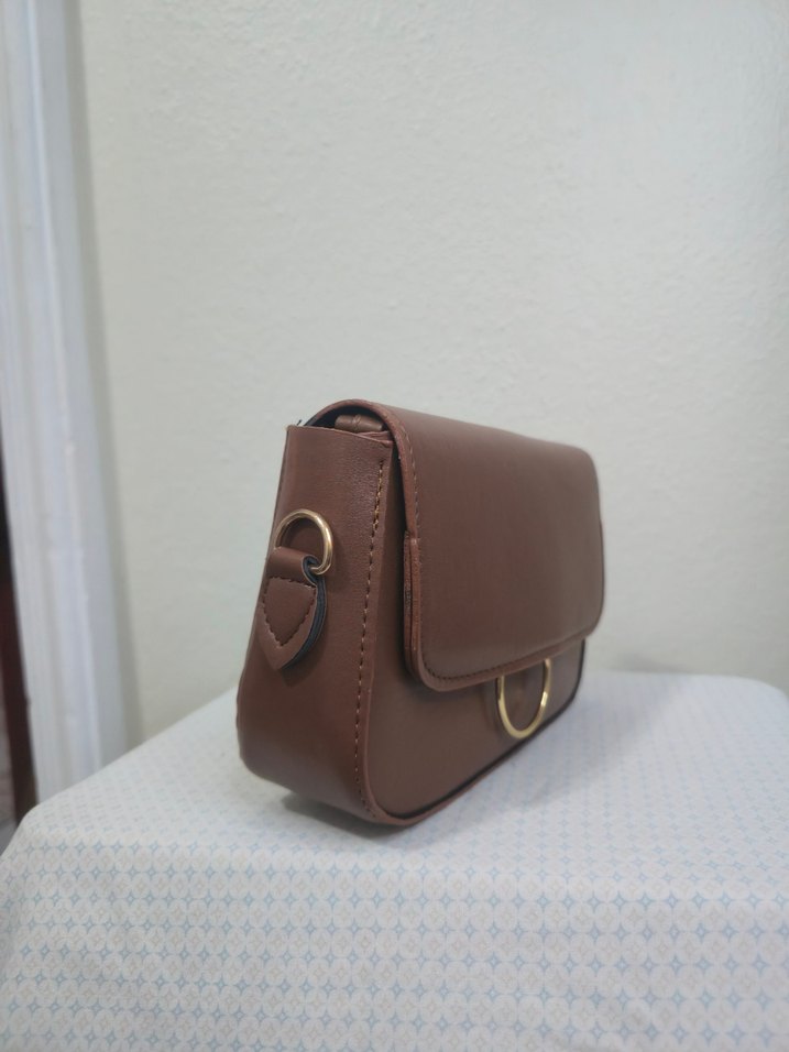 Kahverengi Deri Kadın Çanta - Görsel 2