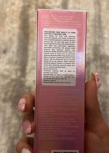 Pure Beauty CC Cream SPF50 02 Natural - Görsel 3