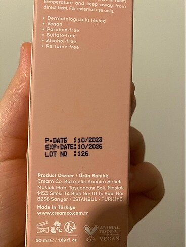 Beden cream co güneş kremi