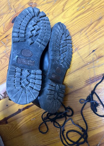 Siyah Bağcıklı Gerçek Deri Bot - Görsel 5