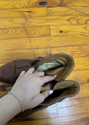 Erkek Kahverengi Gerçek Deri Bot - Görsel 4