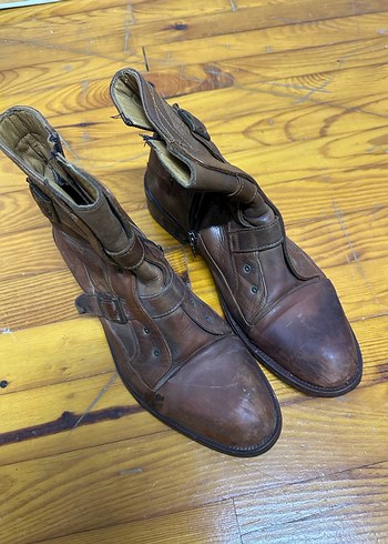 Erkek Kahverengi Gerçek Deri Bot - Görsel 2