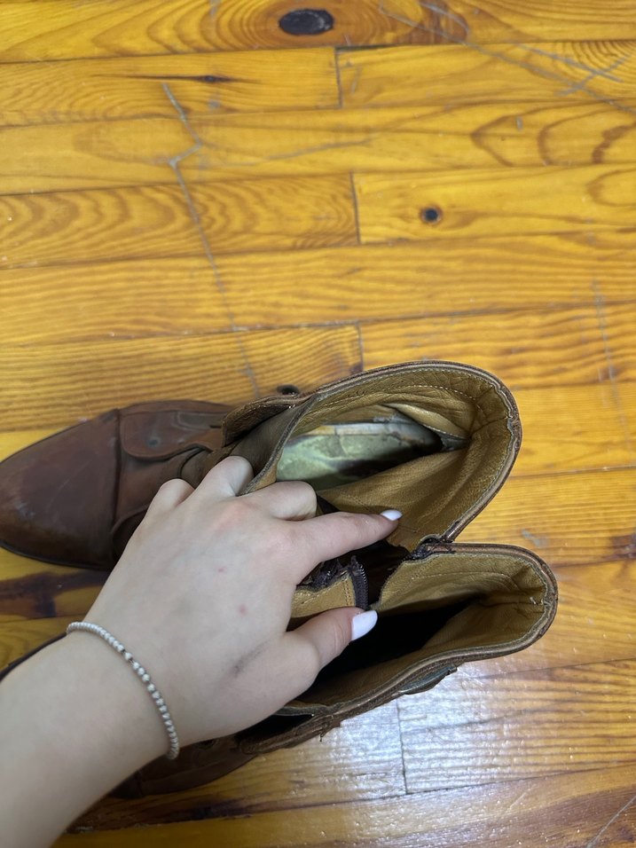 Erkek Kahverengi Gerçek Deri Bot - Görsel 4