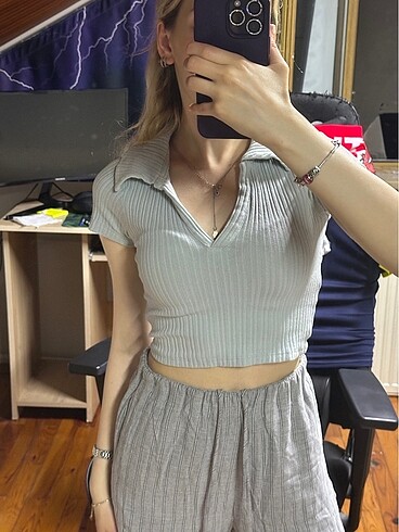 Koton Koton Bebe Mavisi Crop