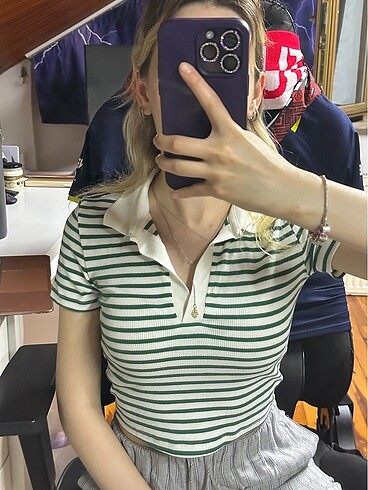 Defacto Polo Yaka Crop