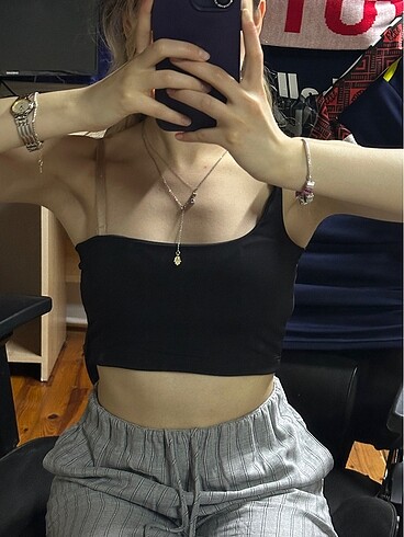 s Beden Eyyo Tek Askılı Crop