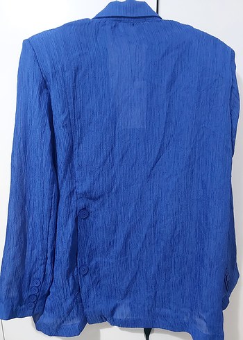 Mavi Kadın Keten Blazer Ceket - Görsel 7