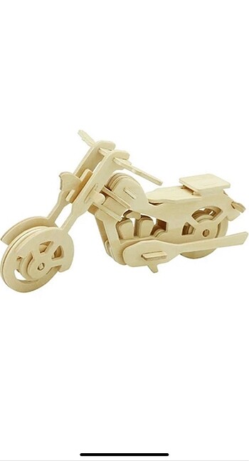 3D ahşap motorsiklet puzzle