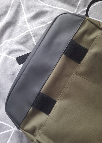 Su Geçirmez Haki Laptop Bölmeli Sırt Çantası - Görsel 9