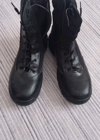 Siyah Kemerli Gotik Erkek Bot - Görsel 4