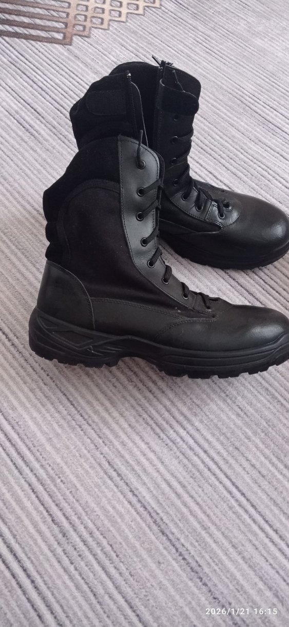 Siyah Kemerli Gotik Erkek Bot - Görsel 3