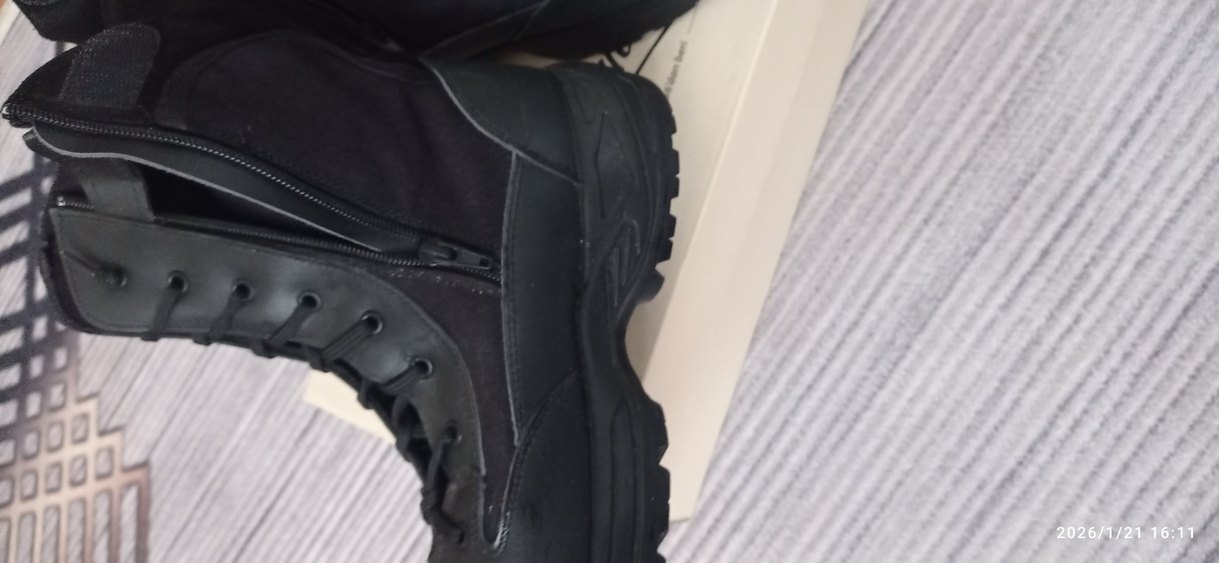 Siyah Kemerli Gotik Erkek Bot - Görsel 5