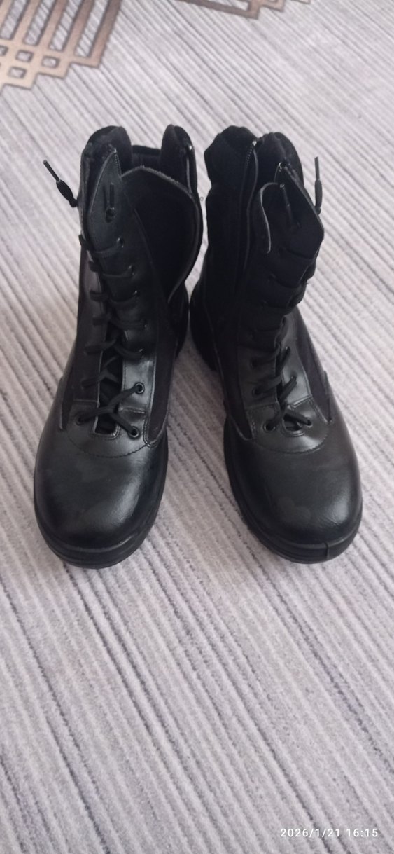 Siyah Kemerli Gotik Erkek Bot - Görsel 4