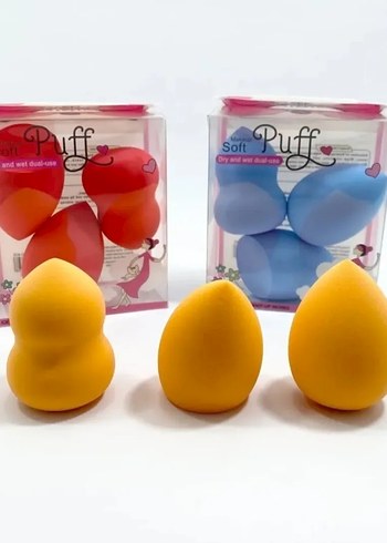 Pastel Renkli Yumuşak Makyaj Süngeri 3'lü - Görsel 2