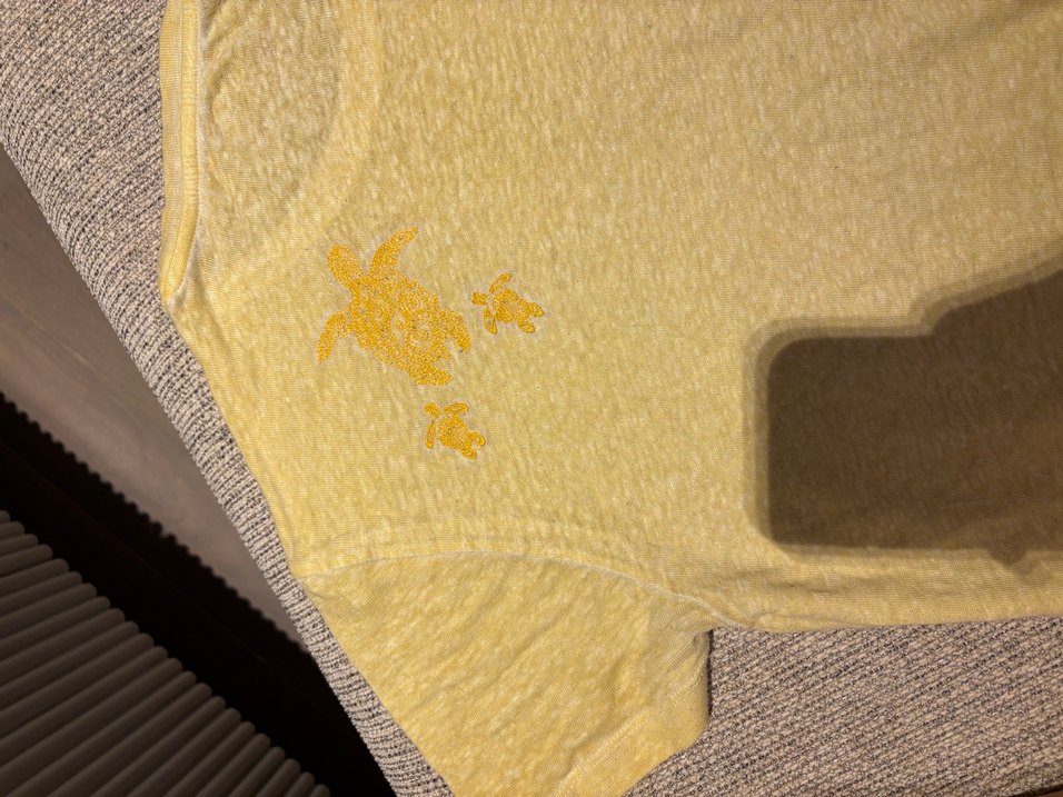 Erkek Sarı Kısa Kollu ipeksi yumuşak Tişört - Görsel 5