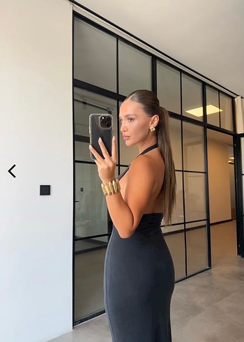 Dekolte detay elbise - Görsel 4