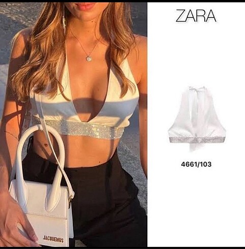 Zara parlak taşlı bustiyer