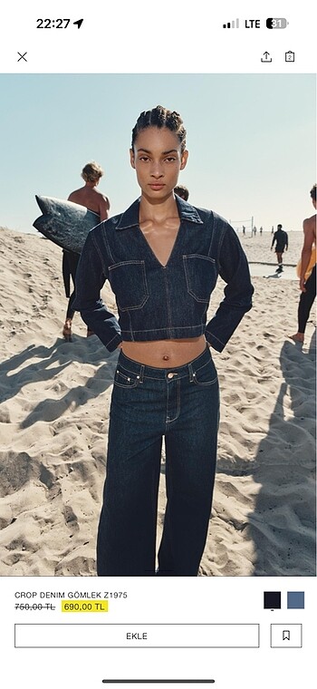 Zara jean üst