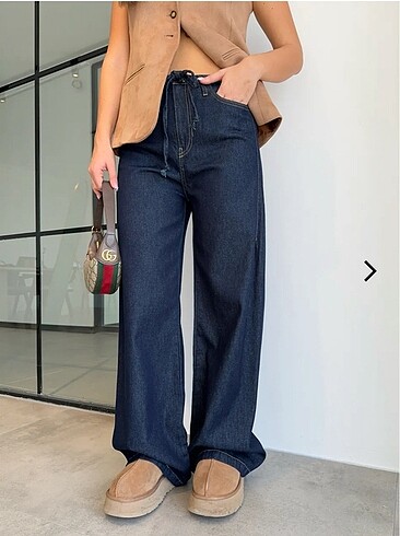 s Beden Beli lastikli jean