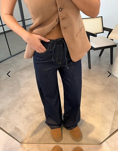 s Beden lacivert Renk Beli lastikli jean