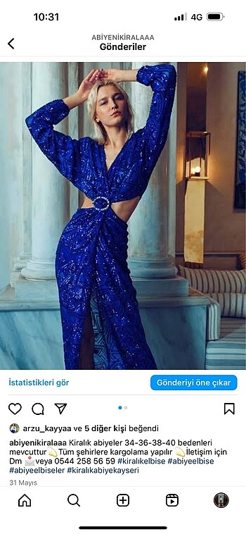 s Beden lacivert Renk Abiye