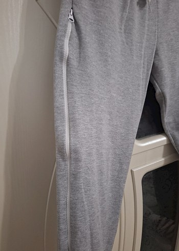 Kadın Gri Çizgili Uzun Kollu esofman Takımı - Görsel 4