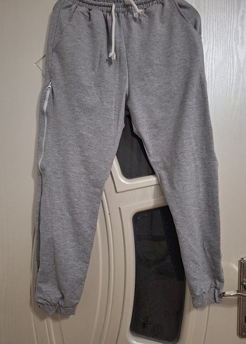 Kadın Gri Çizgili Uzun Kollu esofman Takımı - Görsel 3