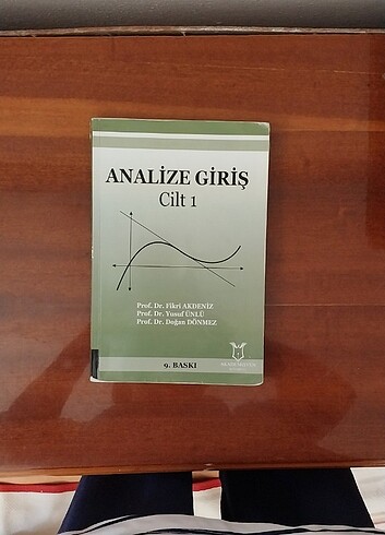 Analiz cilt 1 kitabı 