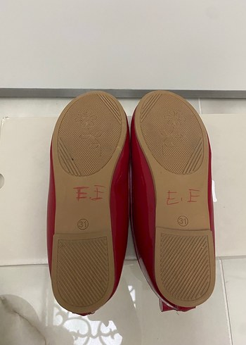 LC Waikiki Kız Çocuk Kırmızı Fiyonk Detaylı Babet