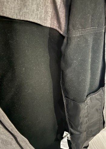 Mavi Erkek Gri Fermuarlı Mont